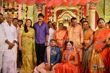 Celebs at Bandla Ganesh Brothers Daughter Ashritha Wedding Photos